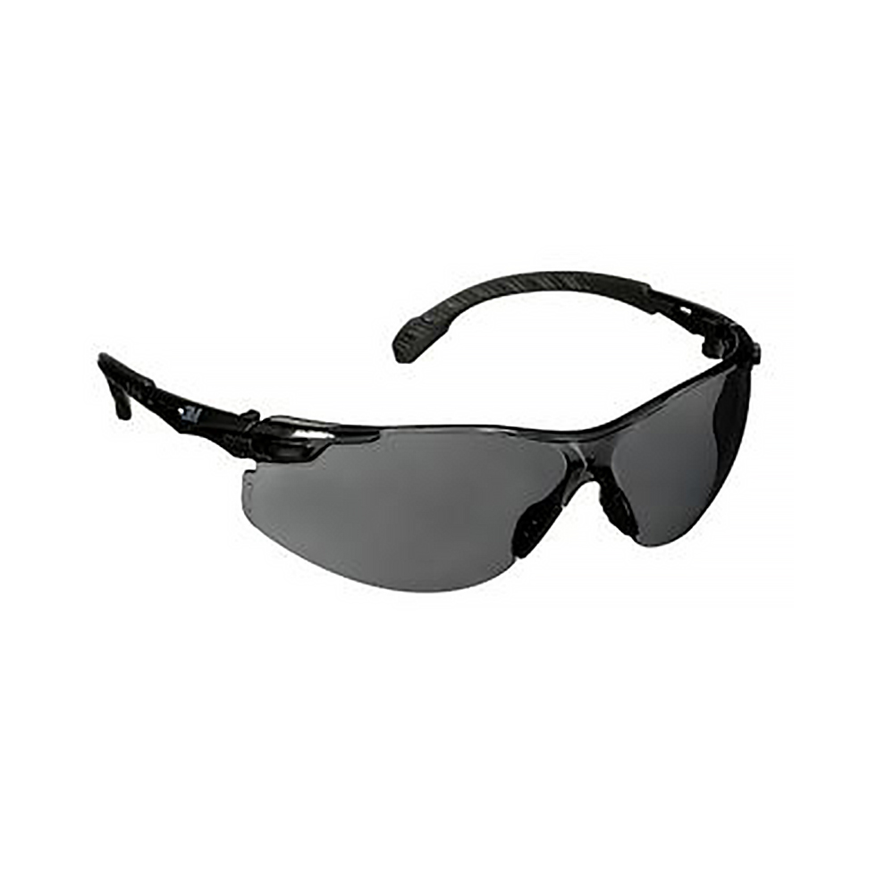 3M Solus 1000Series S1502SGAF Black Temple Gray Lens AntiFog